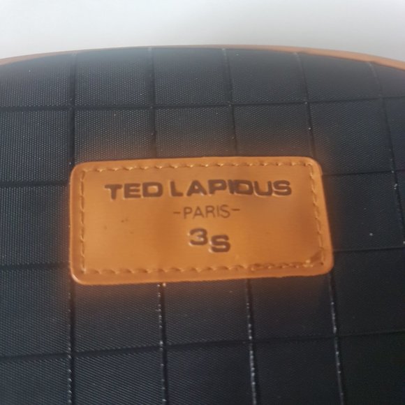 Vintage TED LAPIDUS Paris 3S Toiletry Cosmetic Bag Vinyl Faux Leather Taiwan - Picture 7 of 11